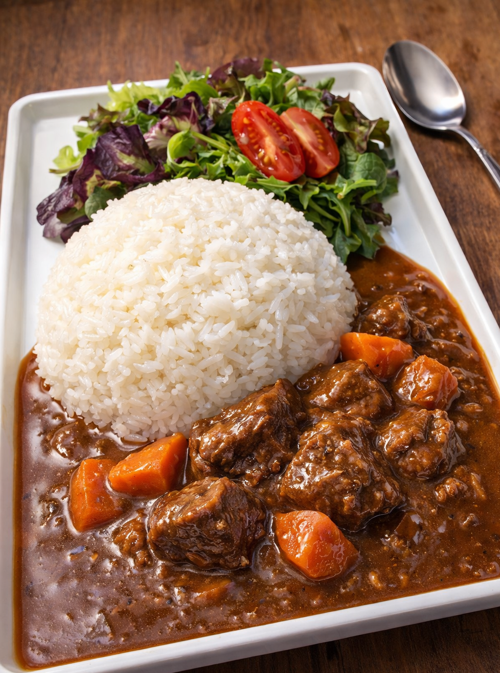 Japanese beef curry with rice