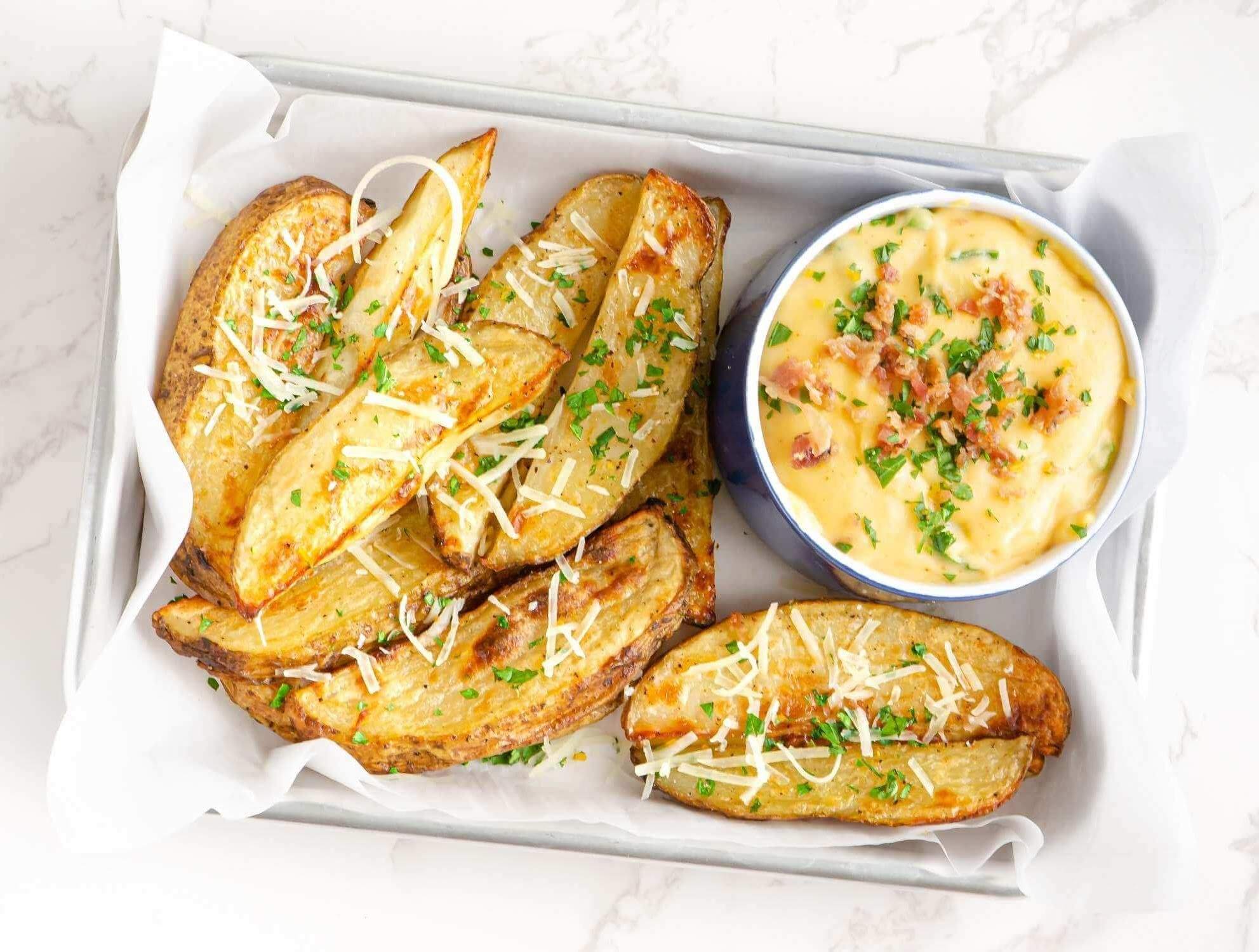 Cheesy Potato Wedges