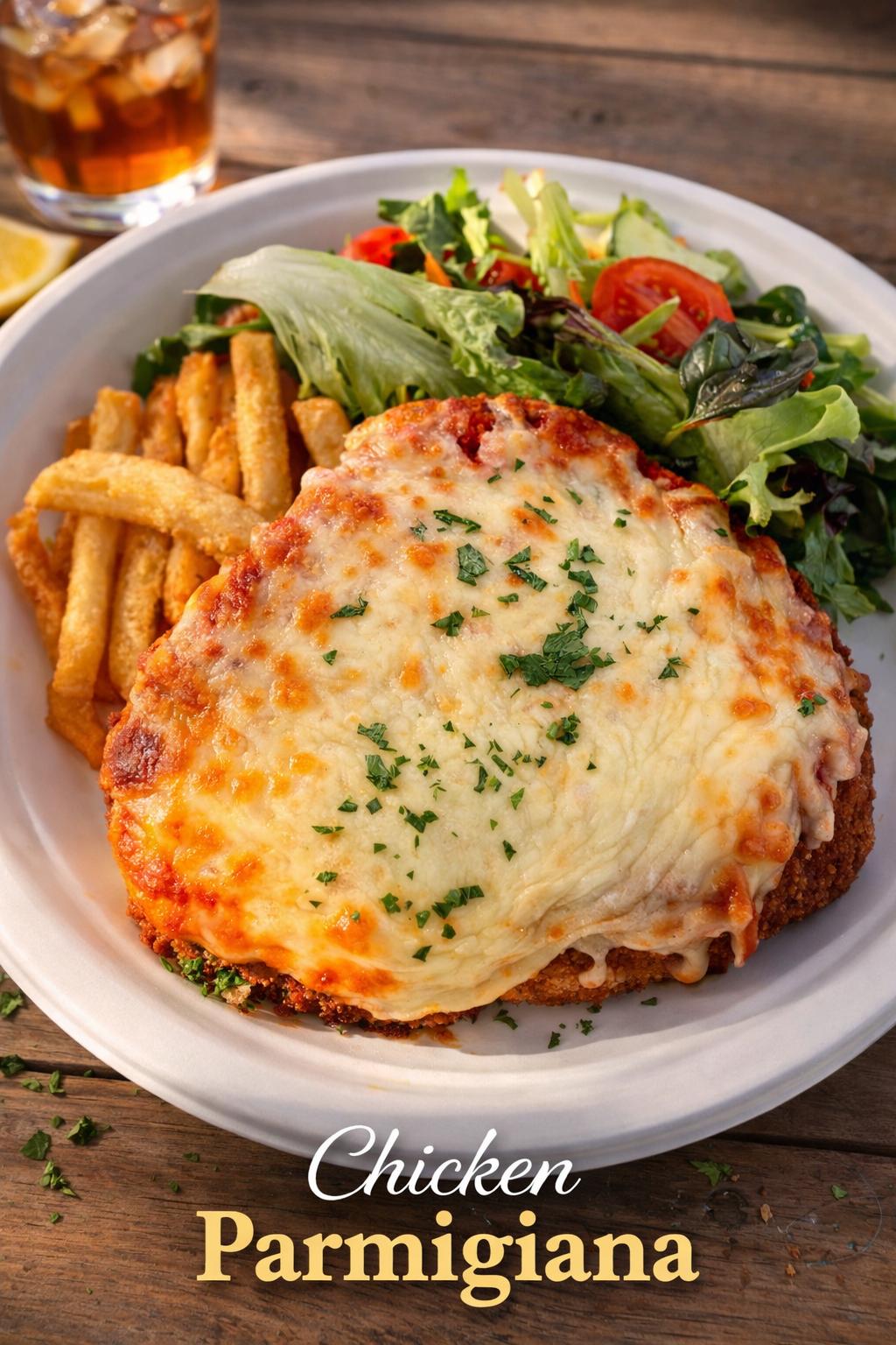 Classic Hand-Crumbed Chicken Parmigiana
