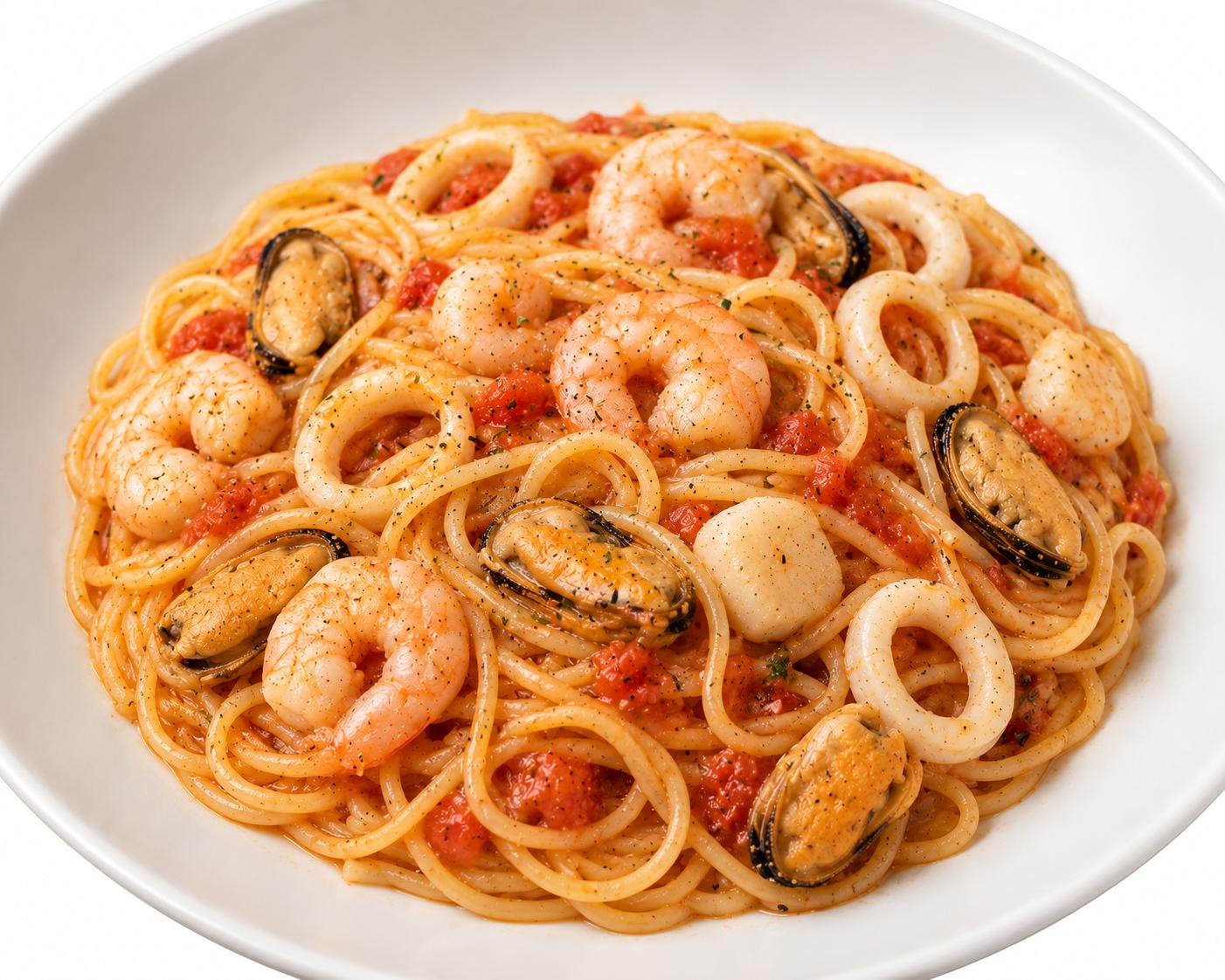 Gourmet Coastal Seafood Spaghetti