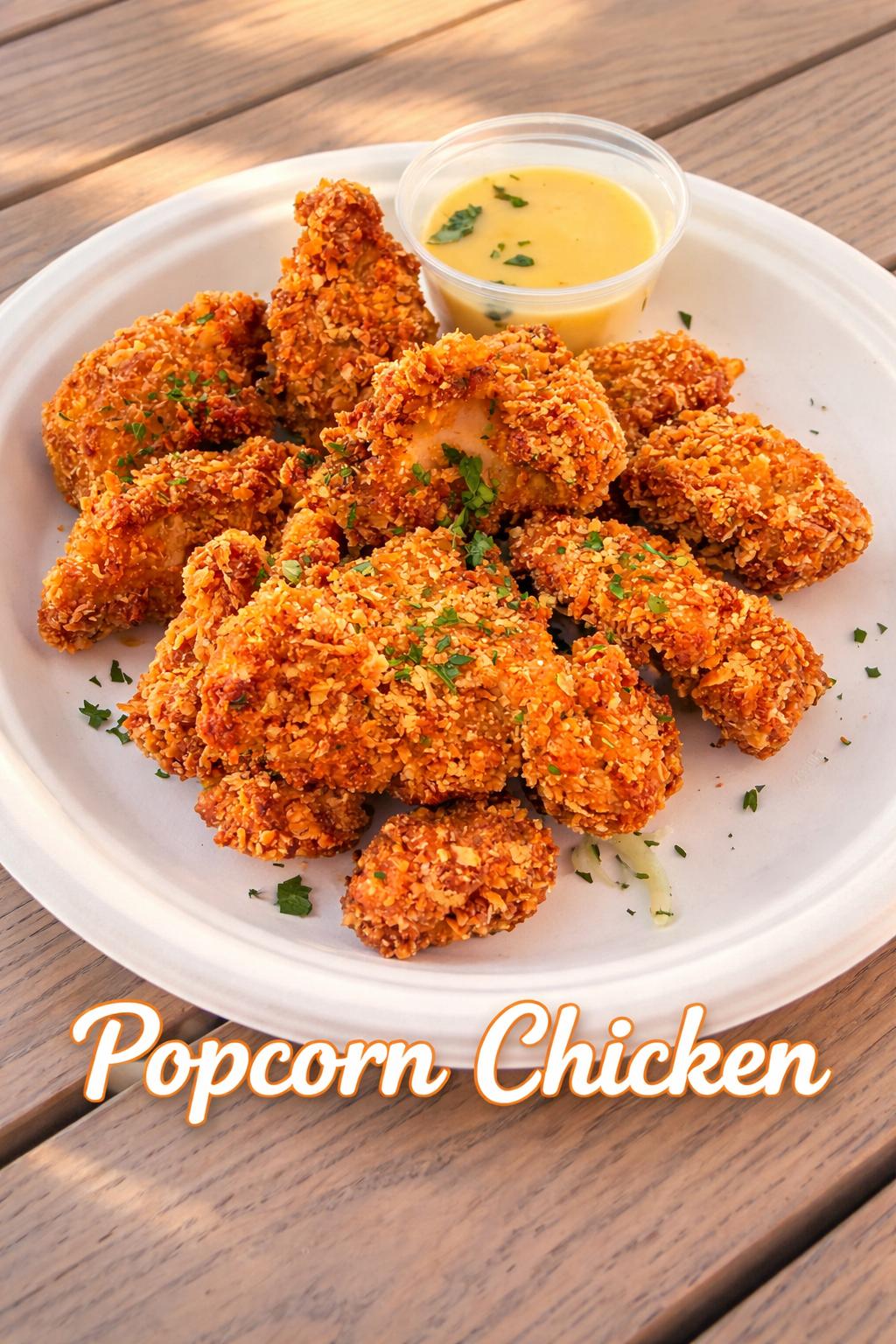 Crispy Hand-Crumbed Popcorn Chicken Bites